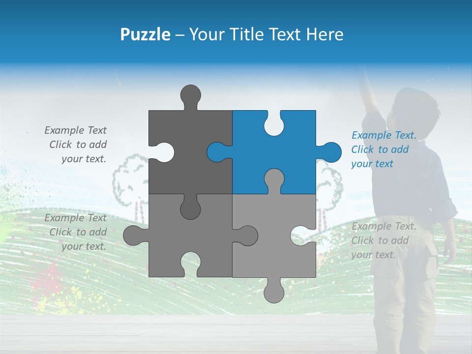 Tree Easy Drawing PowerPoint Template