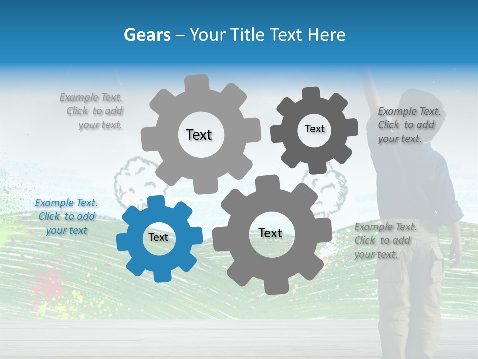 Tree Easy Drawing PowerPoint Template