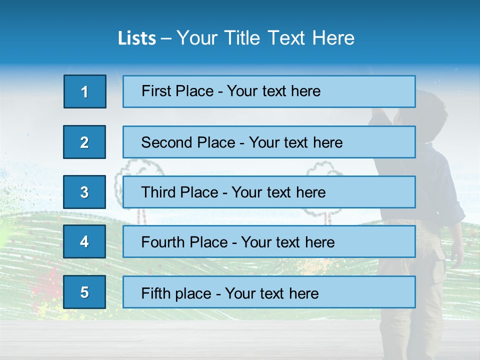 Tree Easy Drawing PowerPoint Template
