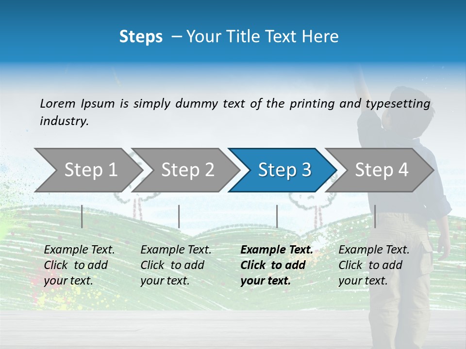 Tree Easy Drawing PowerPoint Template