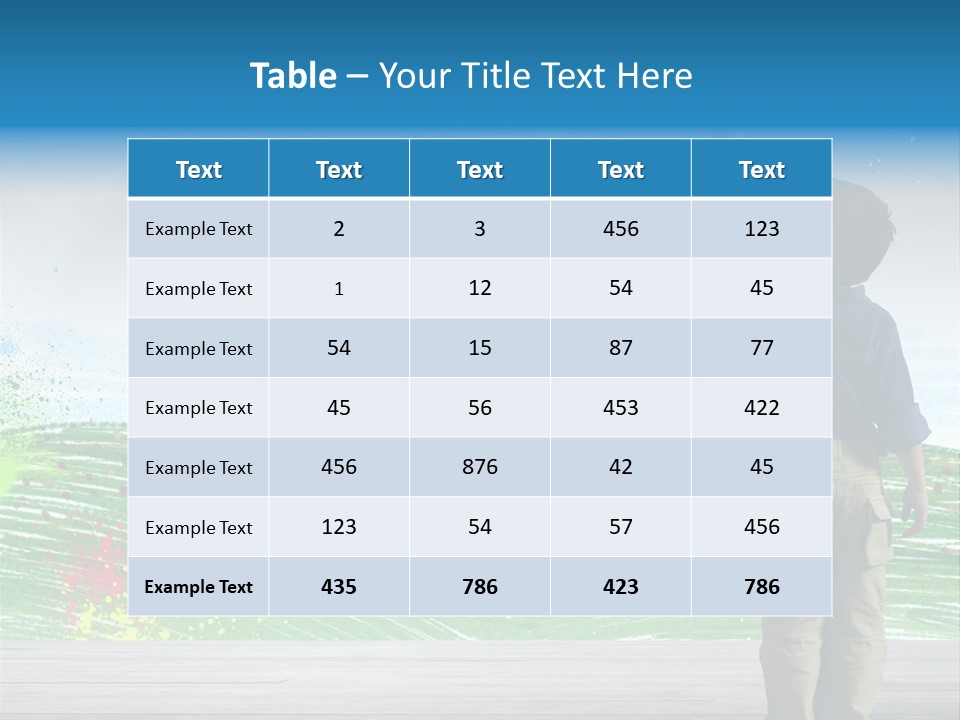 Tree Easy Drawing PowerPoint Template