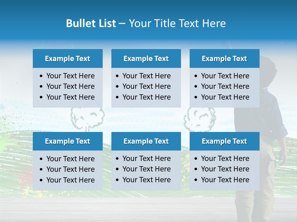 Tree Easy Drawing PowerPoint Template