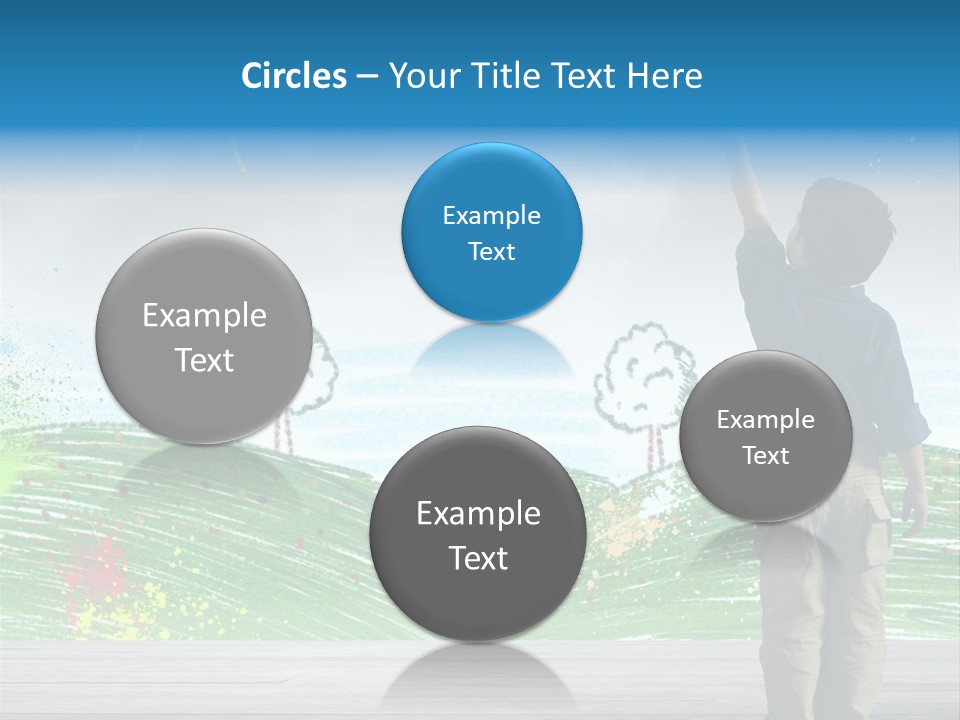 Tree Easy Drawing PowerPoint Template