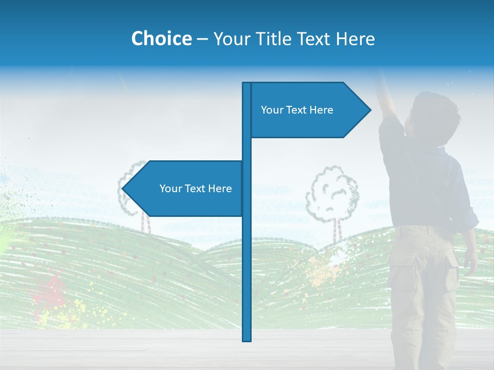 Tree Easy Drawing PowerPoint Template