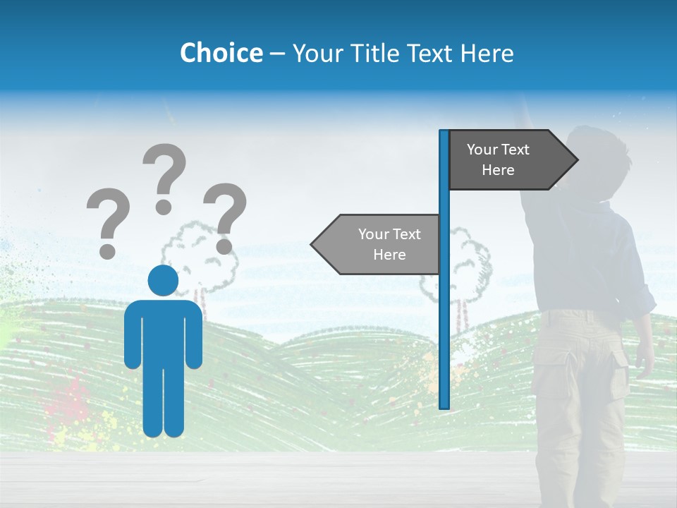 Tree Easy Drawing PowerPoint Template