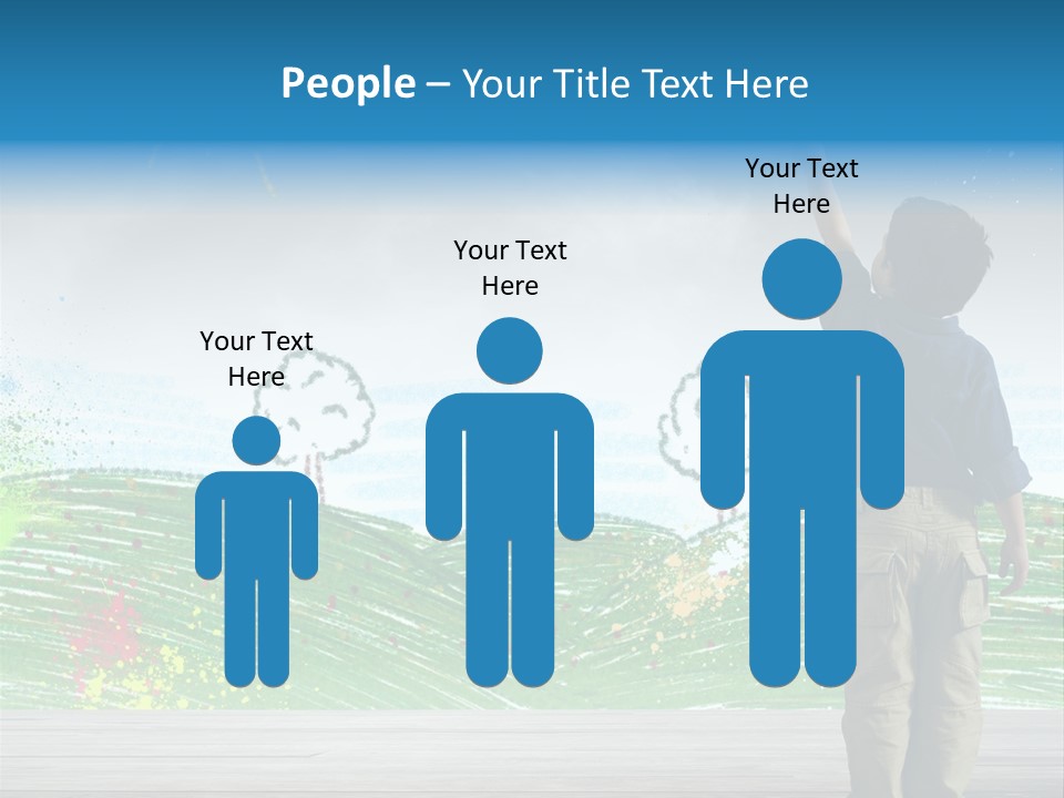 Tree Easy Drawing PowerPoint Template