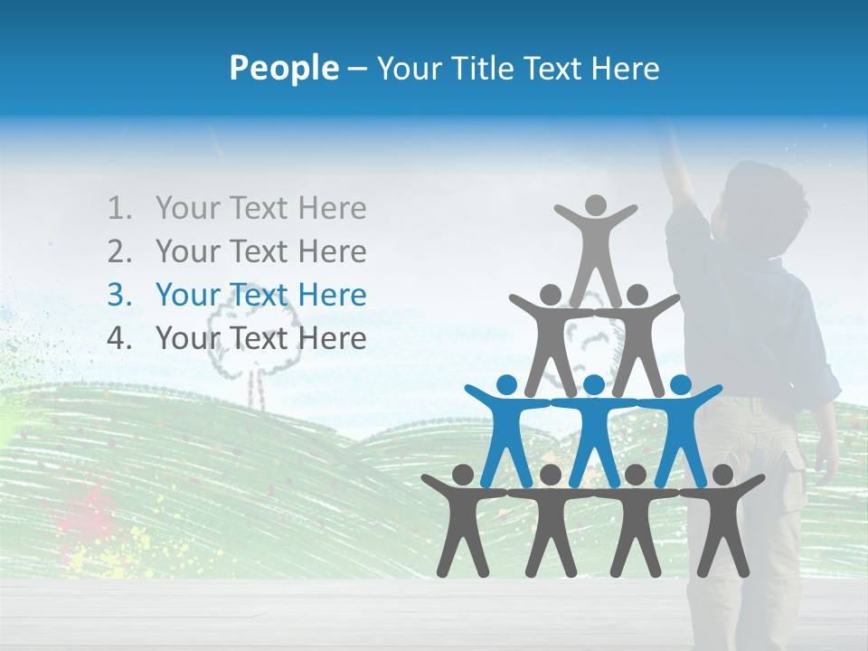 Tree Easy Drawing PowerPoint Template