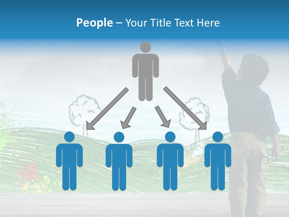 Tree Easy Drawing PowerPoint Template