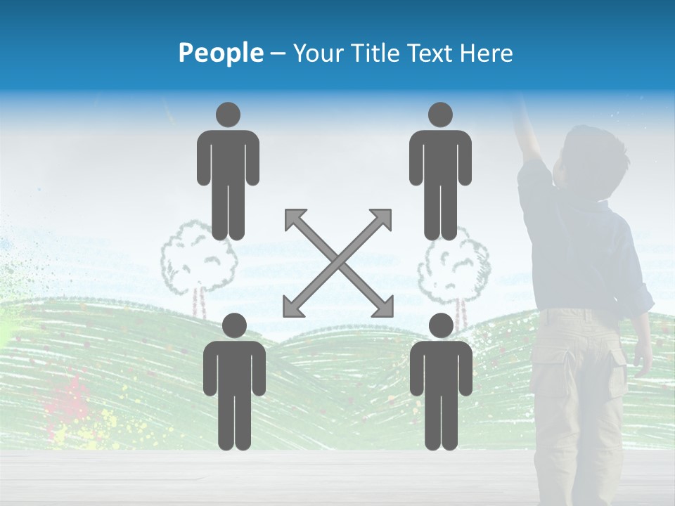 Tree Easy Drawing PowerPoint Template