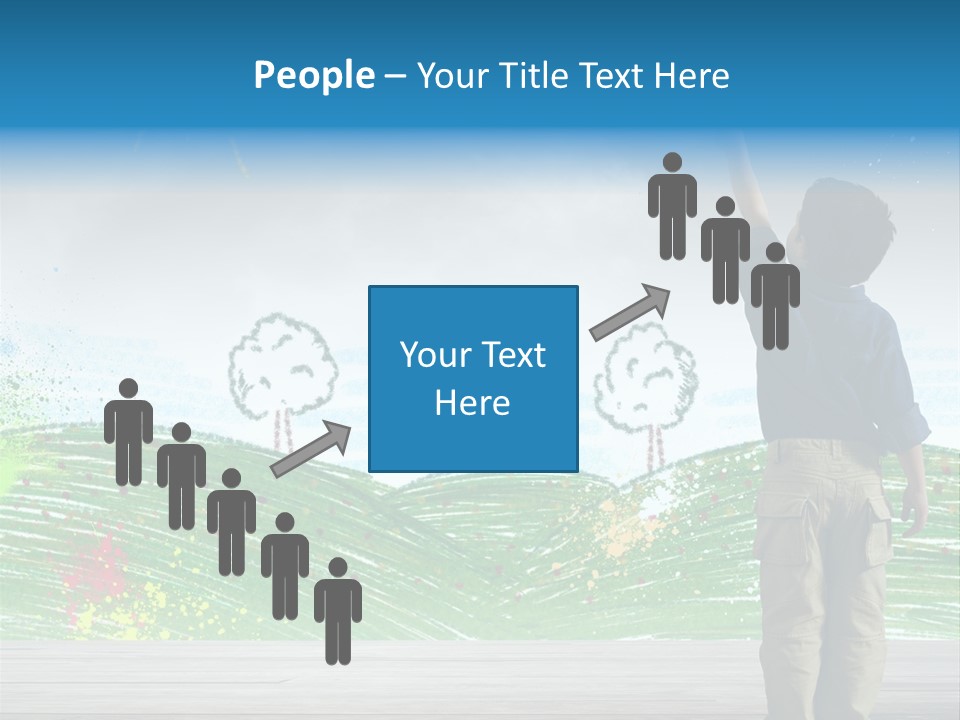 Tree Easy Drawing PowerPoint Template