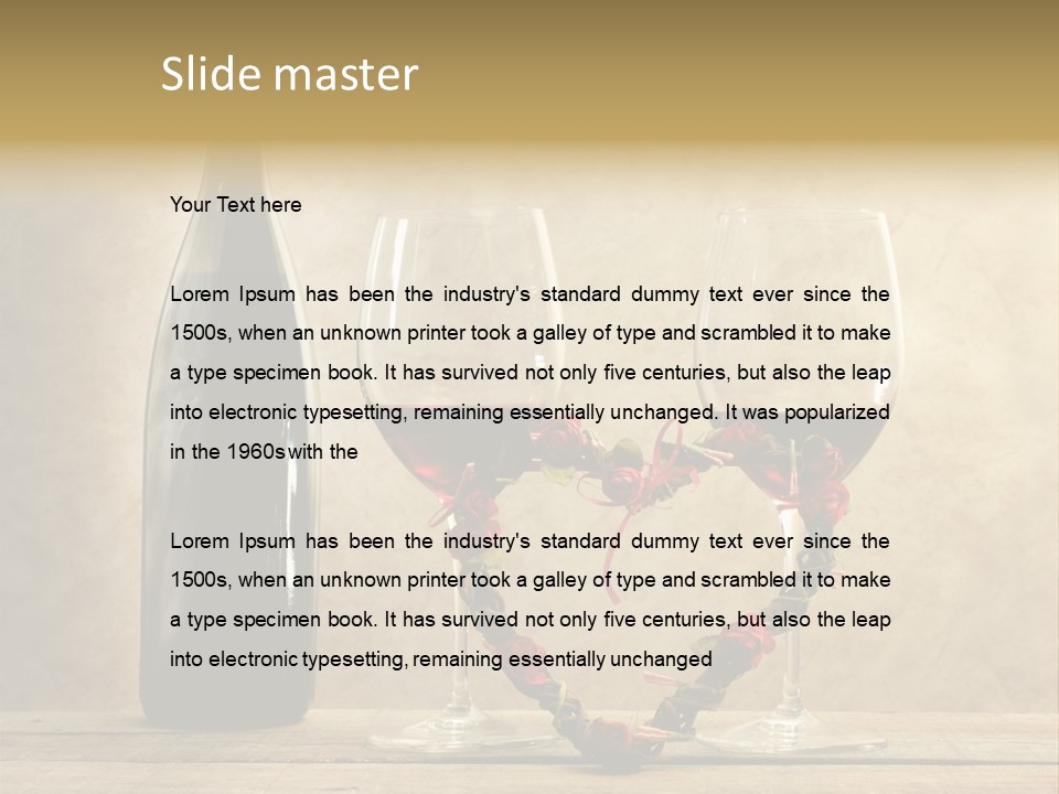 Rendezvous Aromatic Sepia Background PowerPoint Template