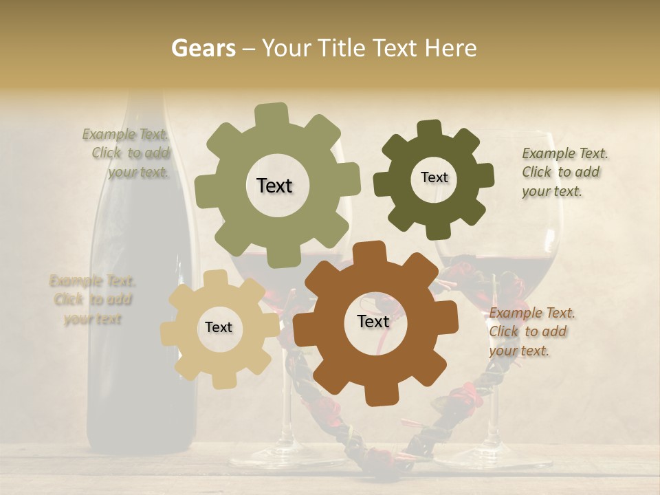 Rendezvous Aromatic Sepia Background PowerPoint Template