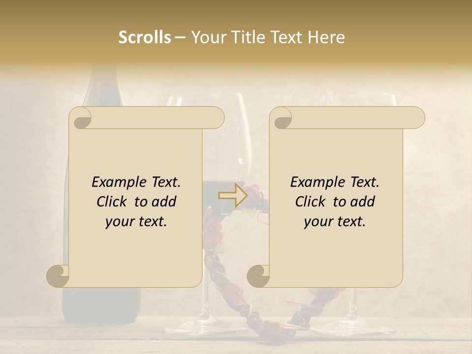 Rendezvous Aromatic Sepia Background PowerPoint Template