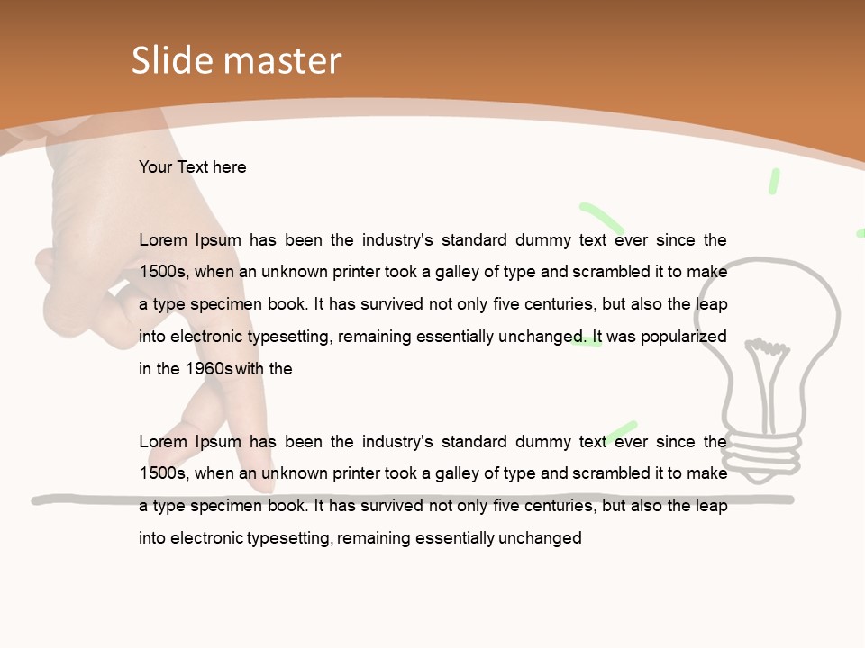 Creative Worker Wrist PowerPoint Template