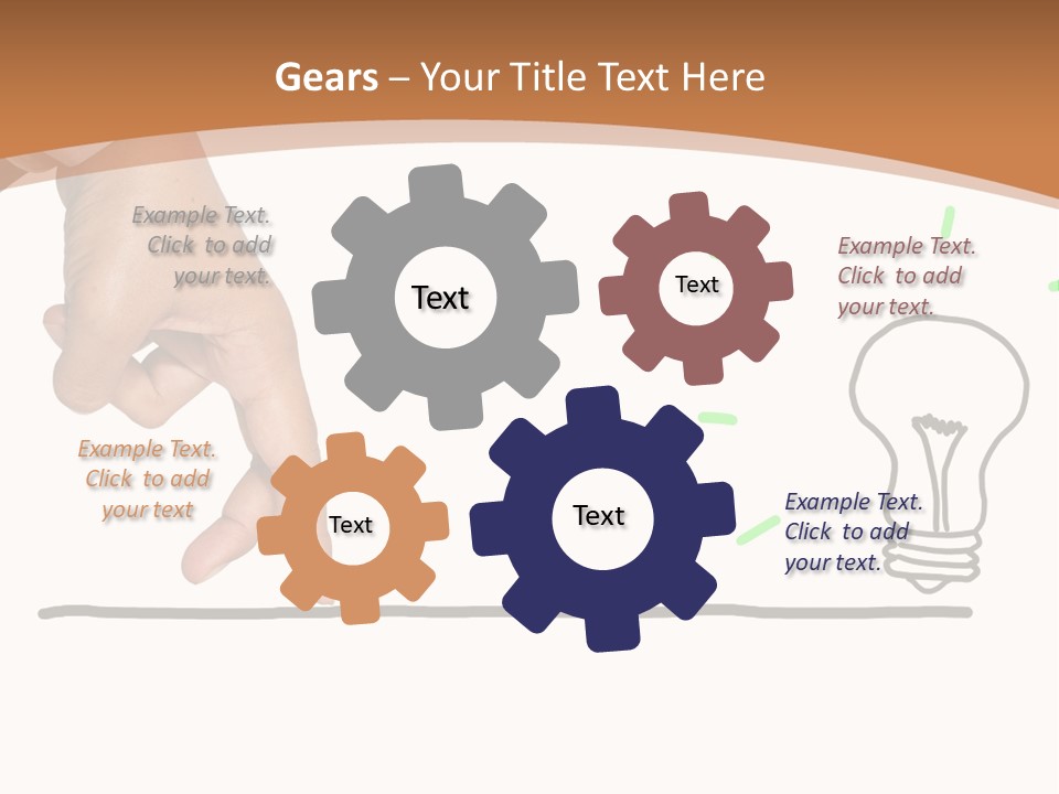 Creative Worker Wrist PowerPoint Template