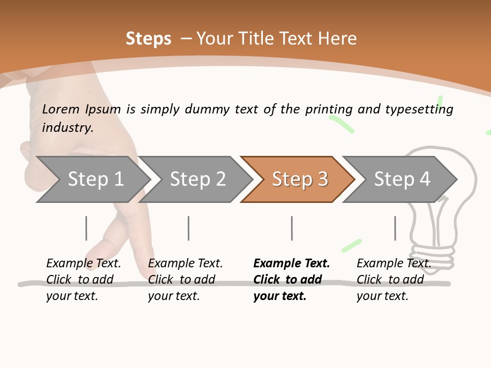 Creative Worker Wrist PowerPoint Template