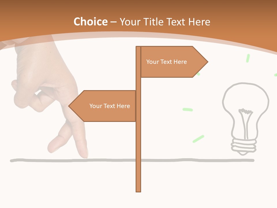 Creative Worker Wrist PowerPoint Template