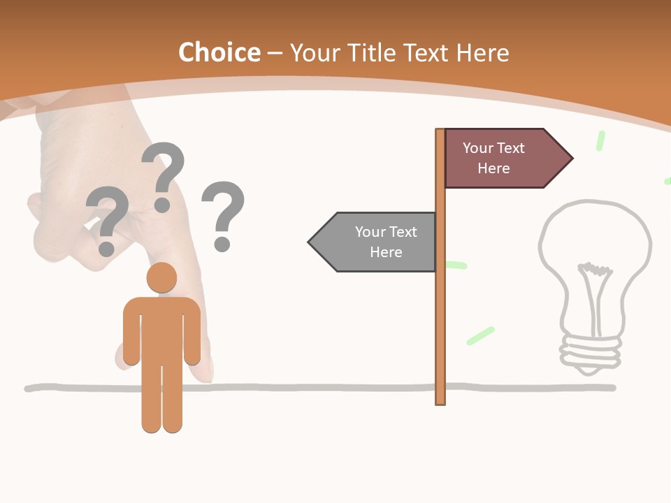 Creative Worker Wrist PowerPoint Template