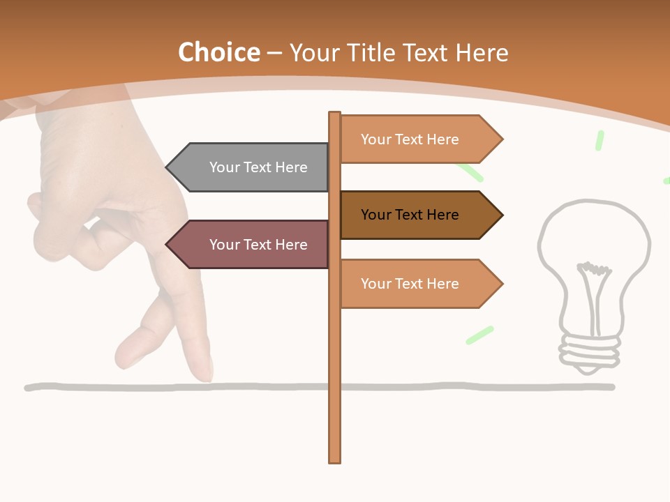 Creative Worker Wrist PowerPoint Template