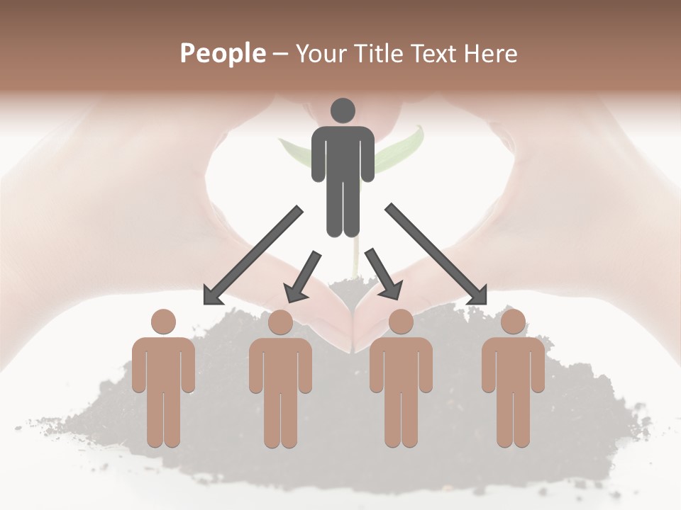 A Person Making A Heart Shape With Their Hands PowerPoint Template