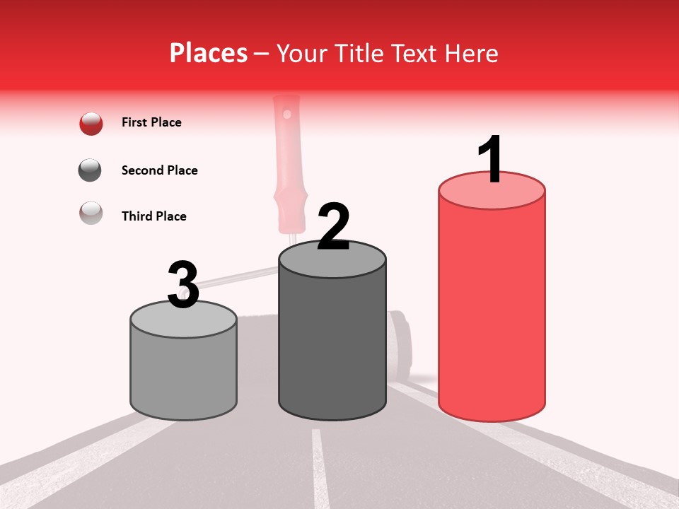 Trip Construction Line PowerPoint Template