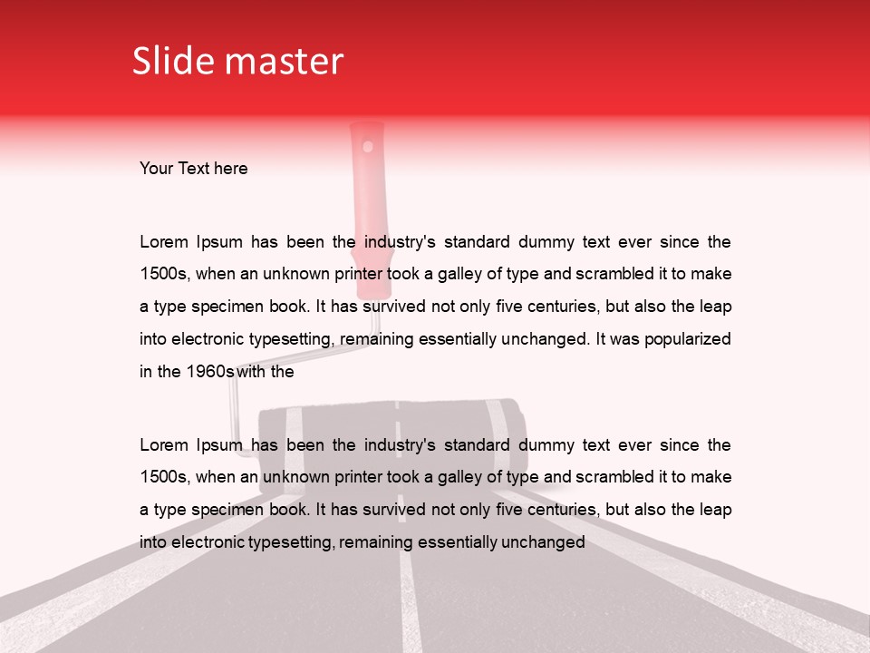 Trip Construction Line PowerPoint Template