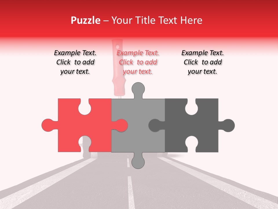 Trip Construction Line PowerPoint Template