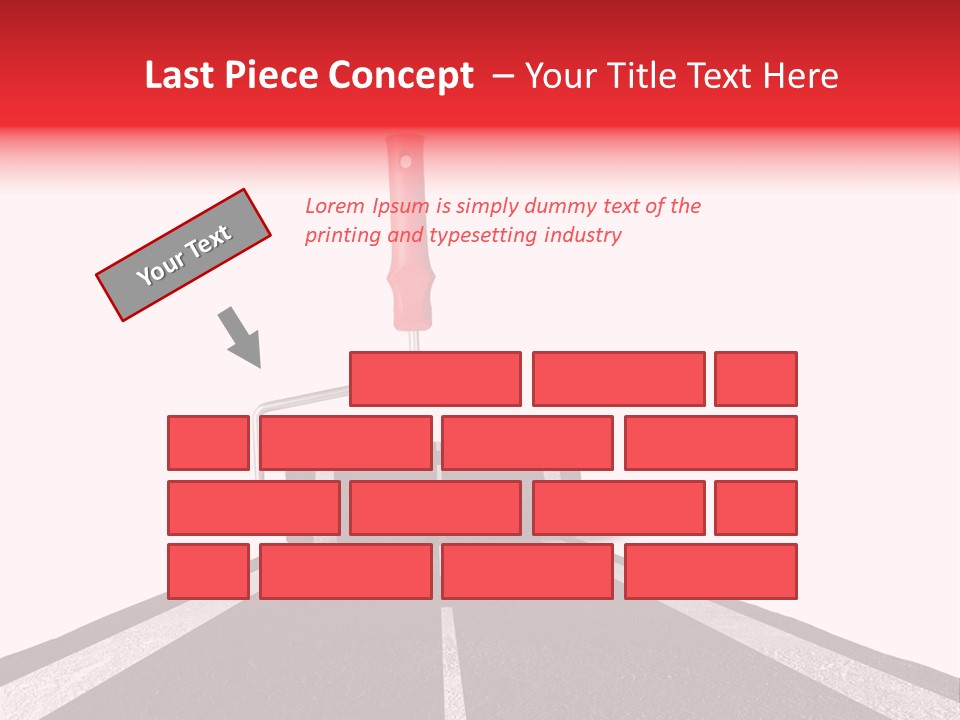 Trip Construction Line PowerPoint Template