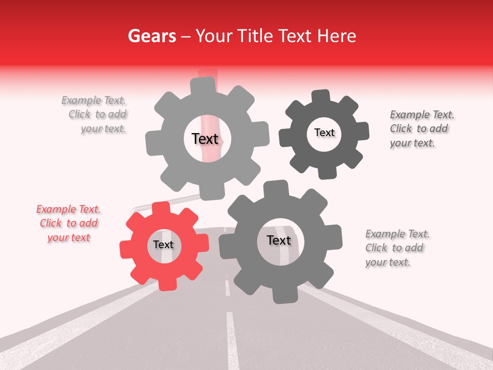 Trip Construction Line PowerPoint Template
