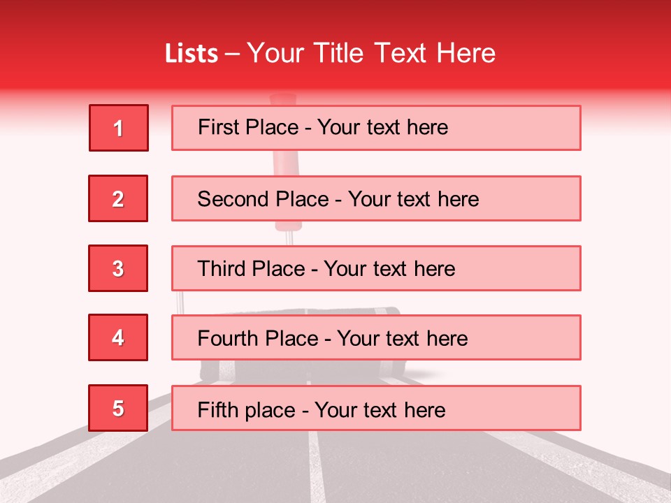 Trip Construction Line PowerPoint Template