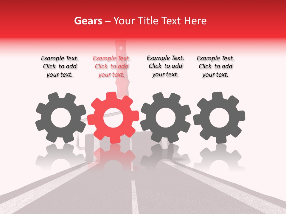 Trip Construction Line PowerPoint Template