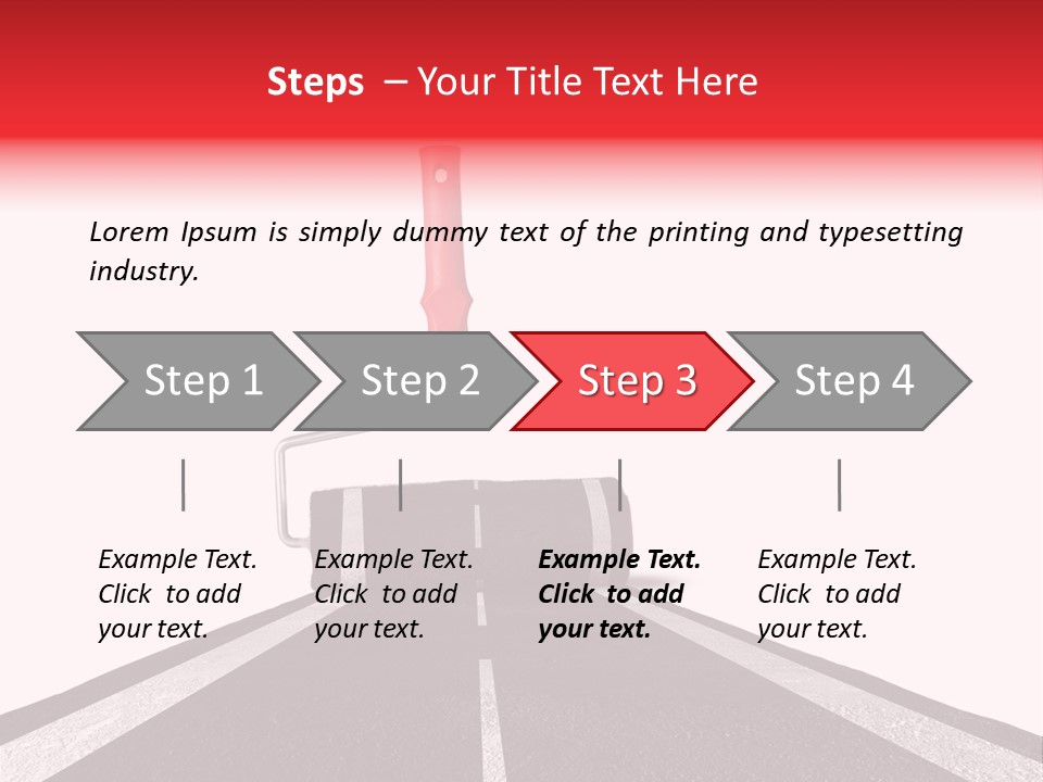 Trip Construction Line PowerPoint Template