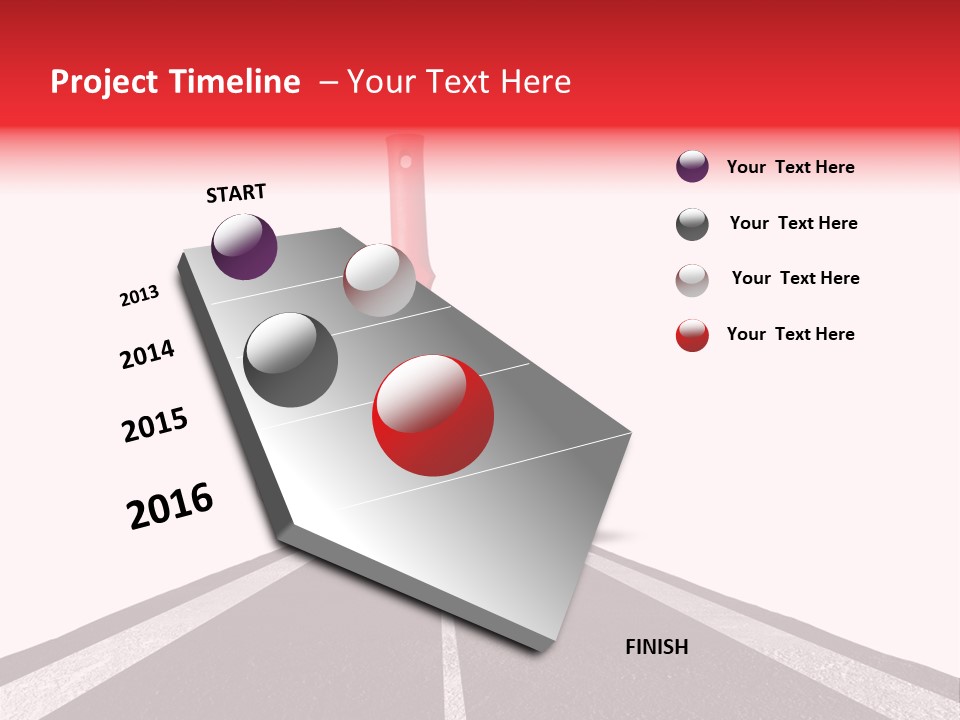 Trip Construction Line PowerPoint Template