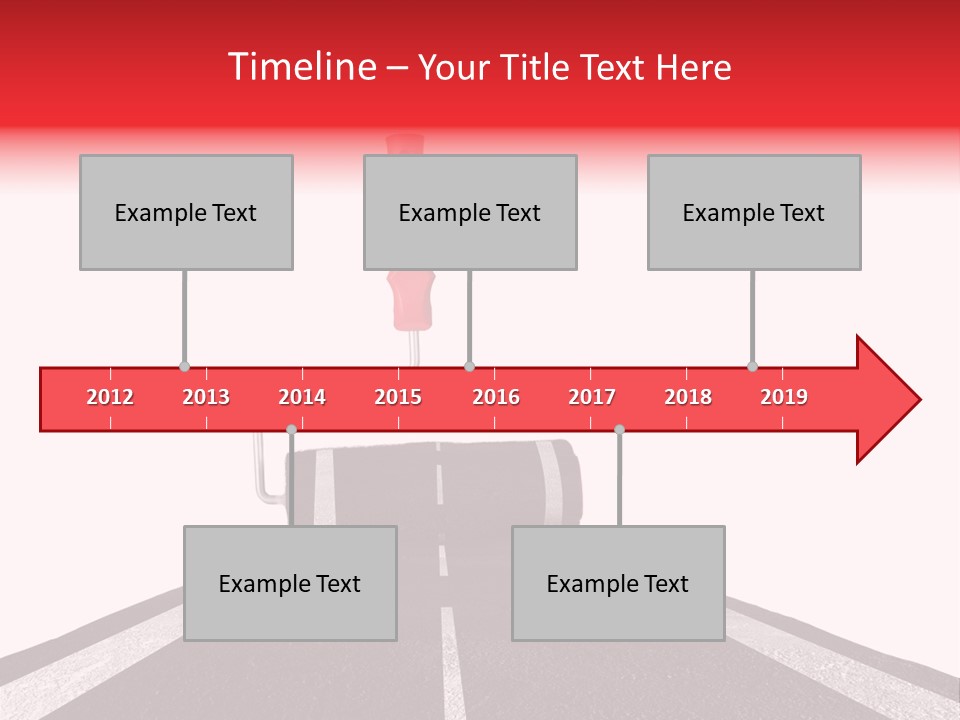 Trip Construction Line PowerPoint Template