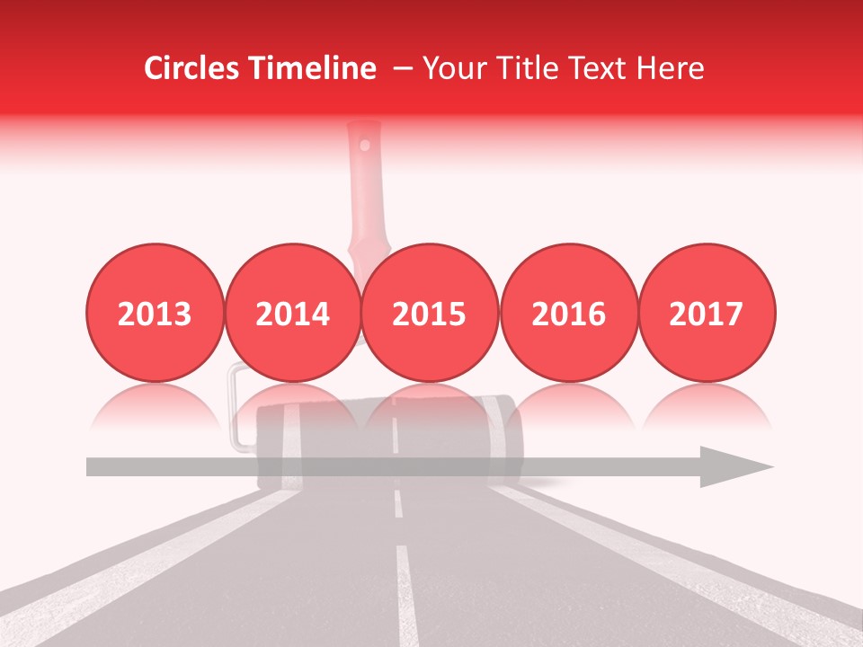 Trip Construction Line PowerPoint Template