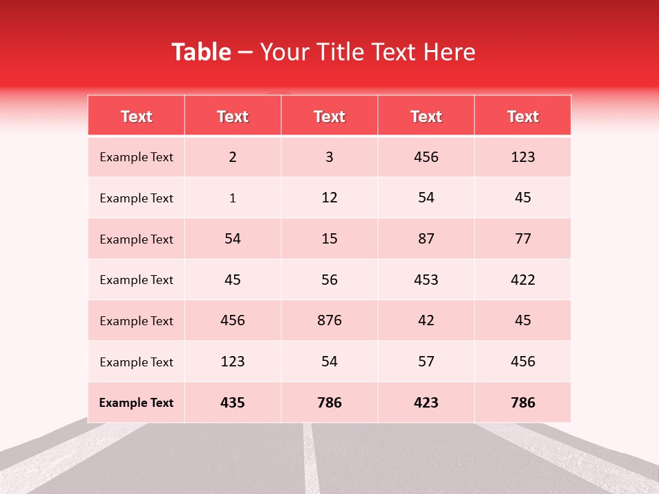 Trip Construction Line PowerPoint Template