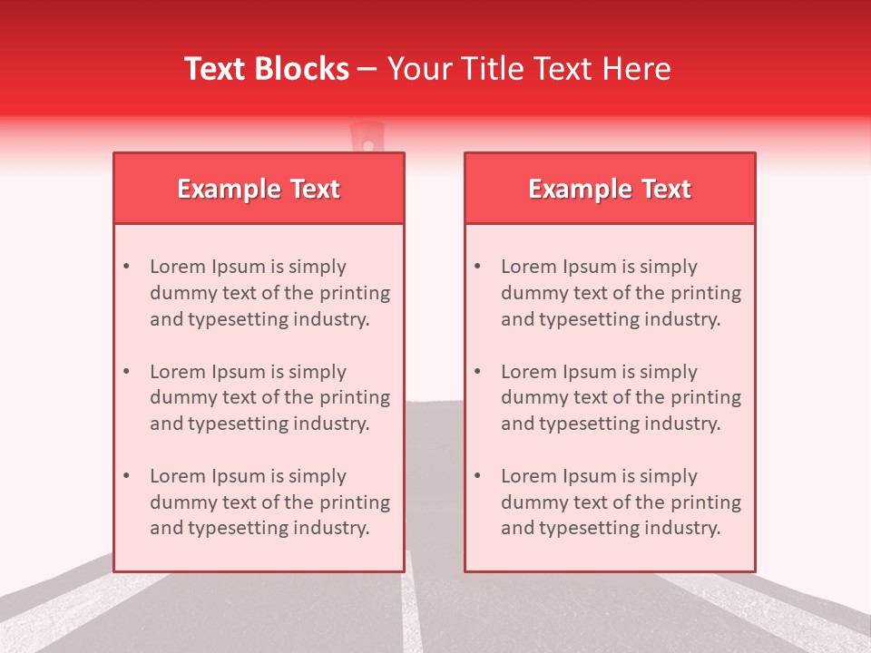 Trip Construction Line PowerPoint Template
