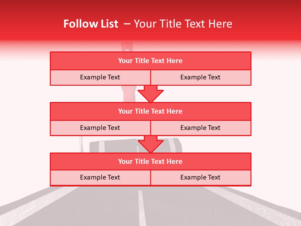 Trip Construction Line PowerPoint Template