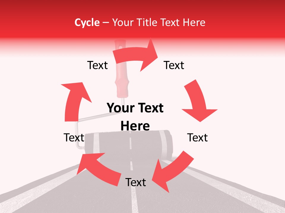 Trip Construction Line PowerPoint Template