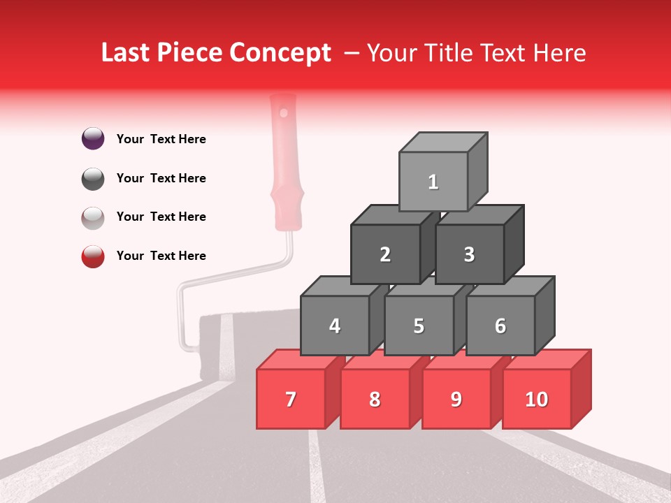 Trip Construction Line PowerPoint Template