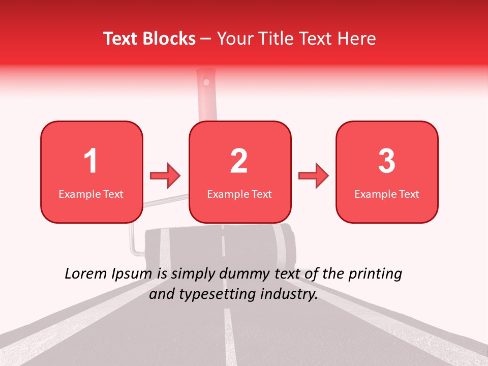 Trip Construction Line PowerPoint Template