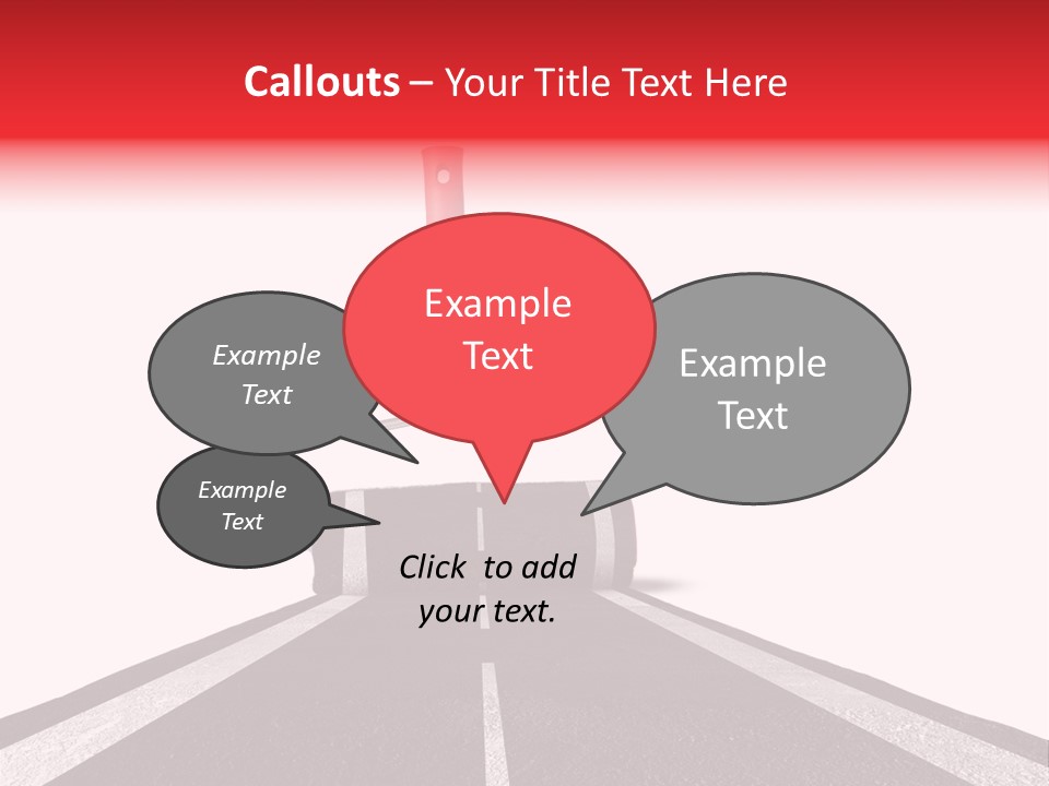 Trip Construction Line PowerPoint Template