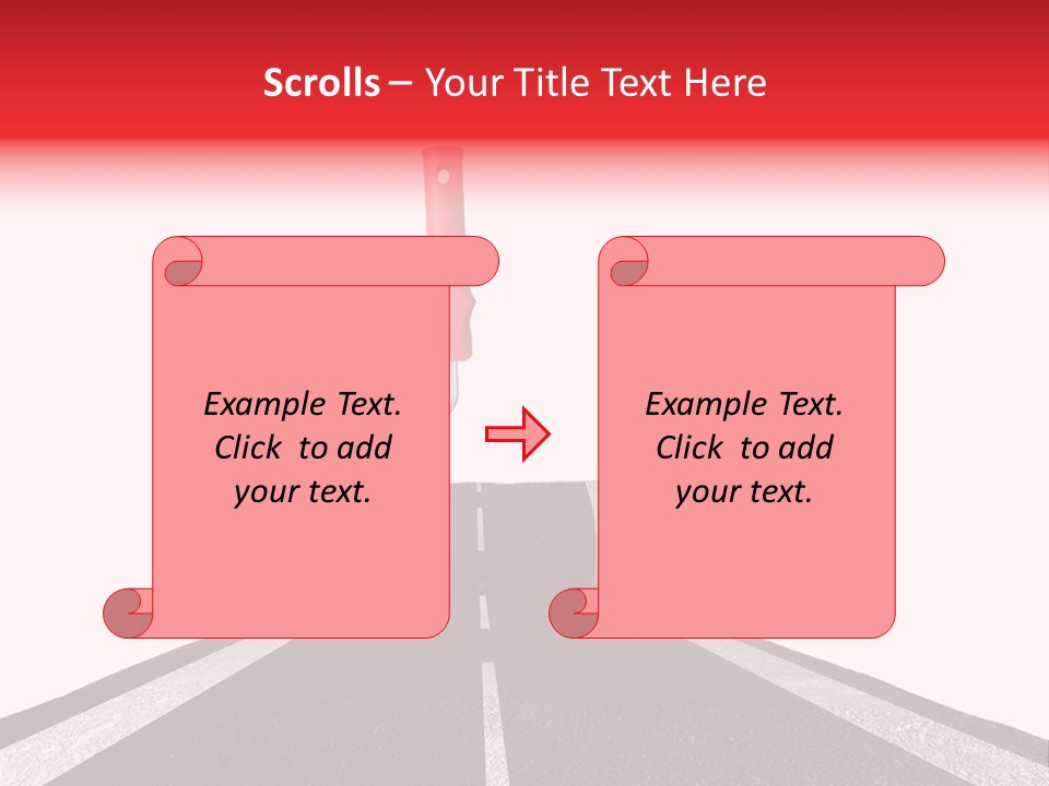 Trip Construction Line PowerPoint Template