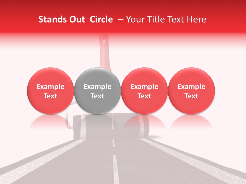 Trip Construction Line PowerPoint Template