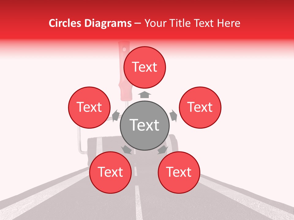 Trip Construction Line PowerPoint Template