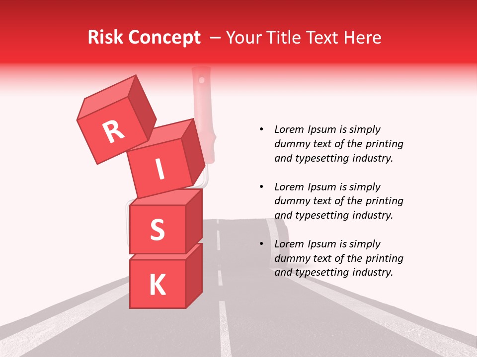 Trip Construction Line PowerPoint Template