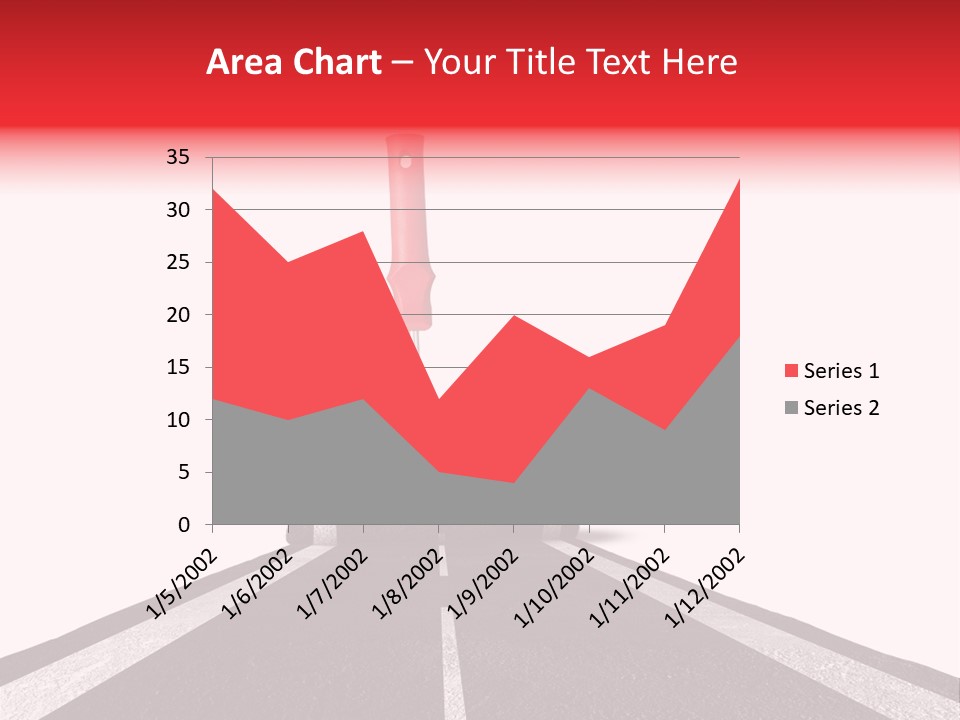 Trip Construction Line PowerPoint Template
