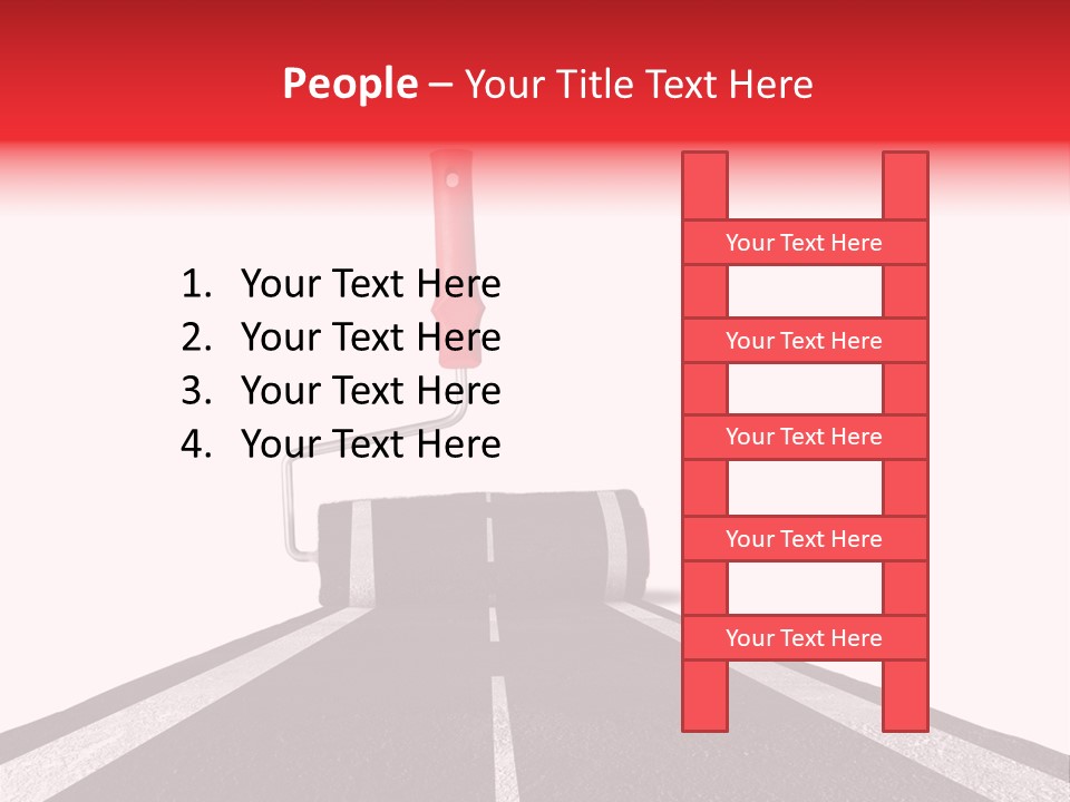 Trip Construction Line PowerPoint Template
