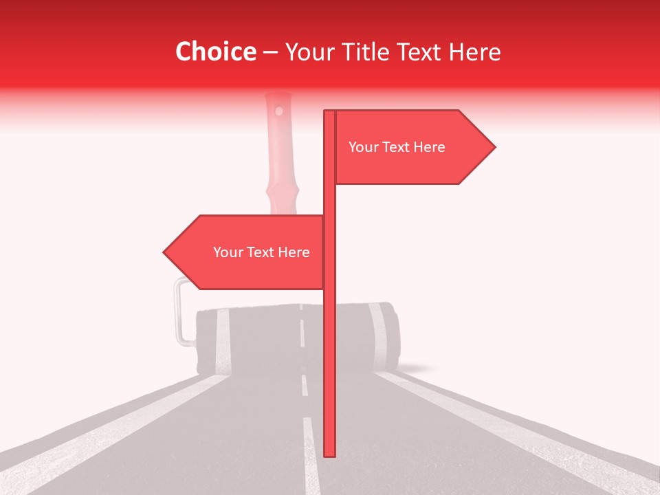 Trip Construction Line PowerPoint Template
