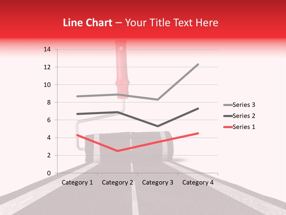 Trip Construction Line PowerPoint Template